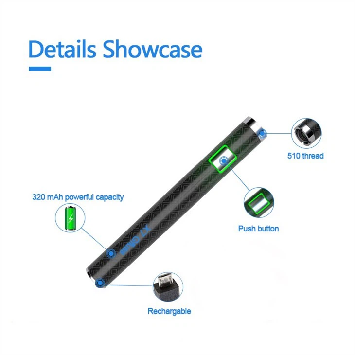 Customized Color 510 Thread Battery For Cbd/thc Cartridge