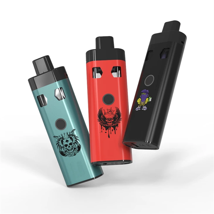 High Quality All In One Two Flavors Hardware Dual Chamber 2*1ml CBD THC D9 Disposable Vape With Preheating Function