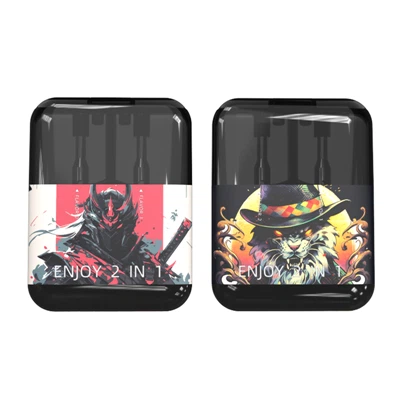 2in1 Thc vape-apparaat, dubbele kamer 2 ml+2ml